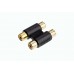 1 High Quality 24k Gold Plated  RCA AV Coupler 